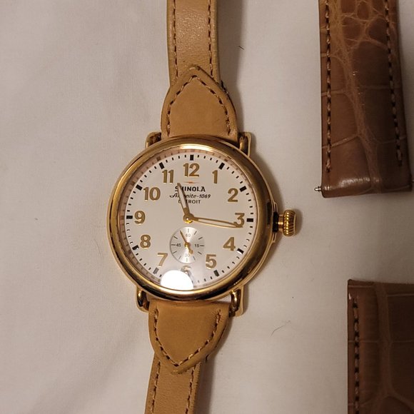 Shinola Accessories Shinola Rose Gold Runwell White Face Nwot